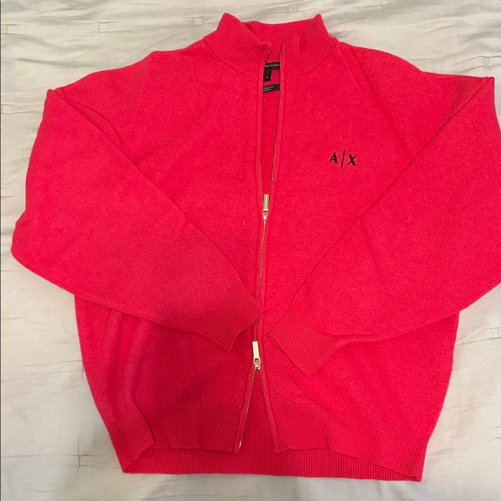 Armani Exchange Women's Bright Red Cardigan